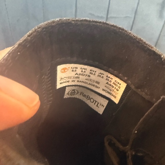 Timberland Womens Malynn Waterproof Leather Boots Black TB0A2D78 015 Size 8.5 - Picture 3 of 4